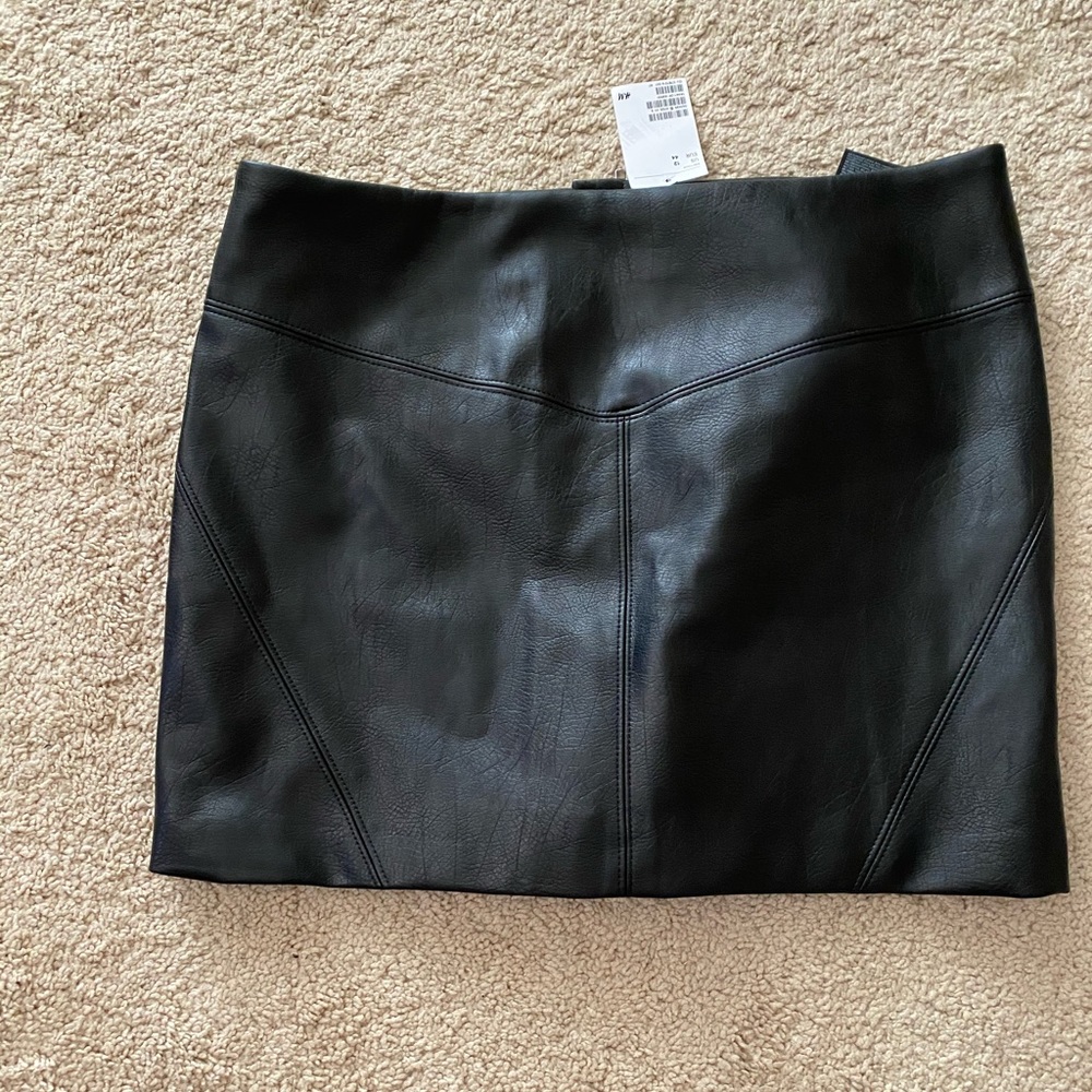 Faux leather skirt size 12